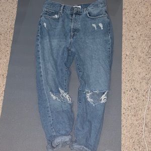 Forever21 Distressed Mom Jeans